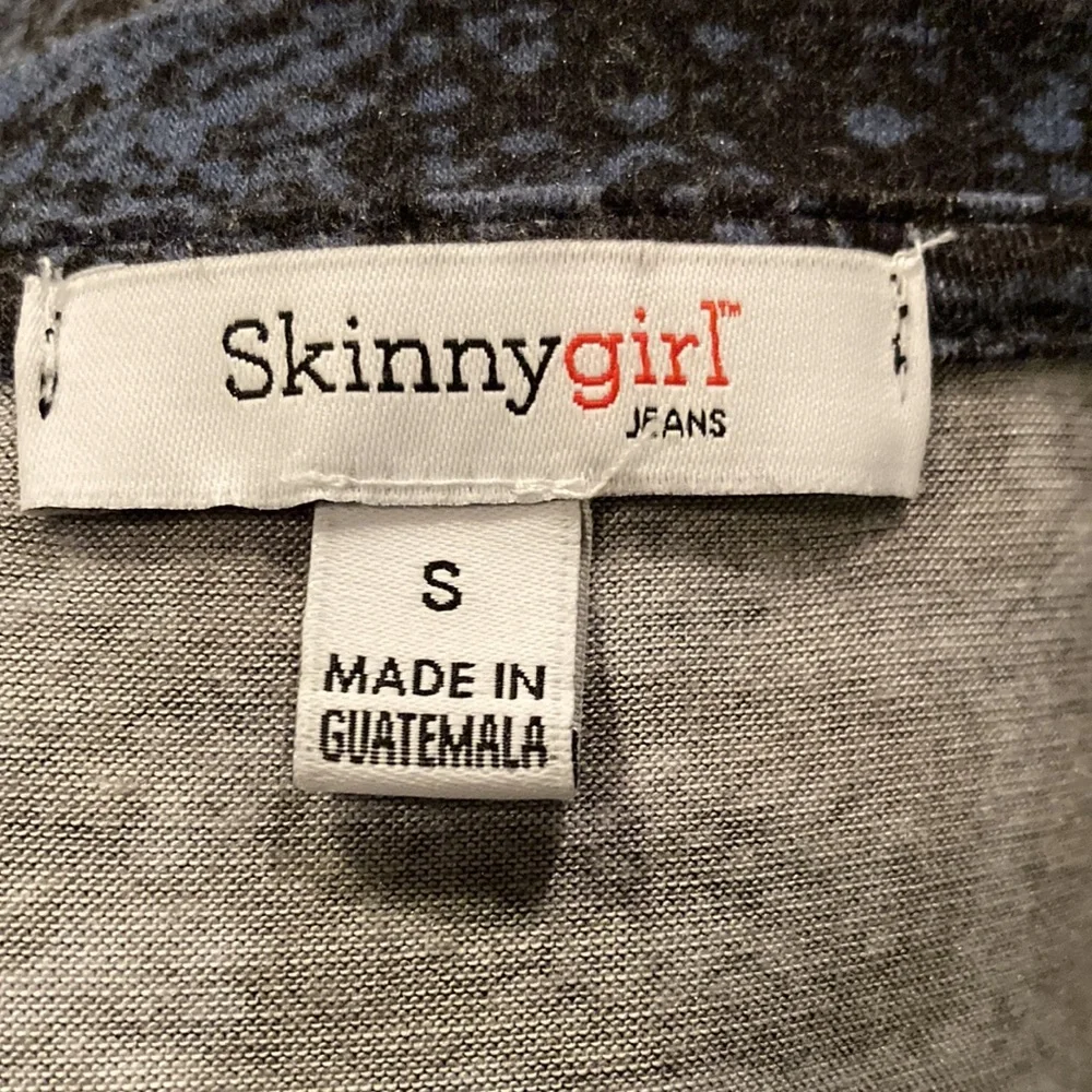 Skinny Girl  Blue and Black Top Size Small - Picture 6 of 10